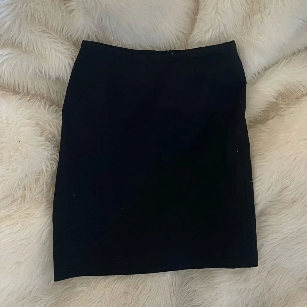Simple black pencil skirt